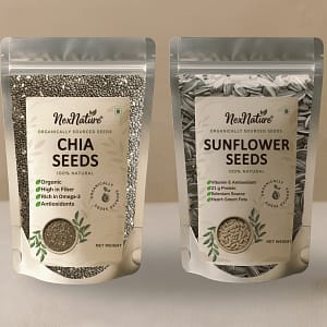 Sunflower seeds and chia seeds