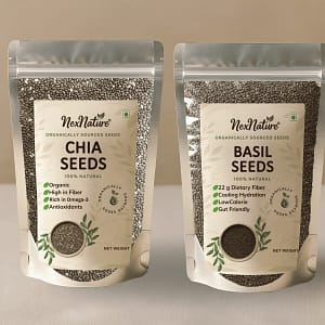 Chia Seeds and Basil Seeds combo