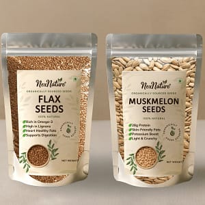 Flax Seeds and Muskmelon Seeds Combo