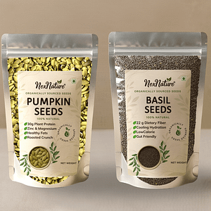 pumpkin seeds and basil seeds combo
