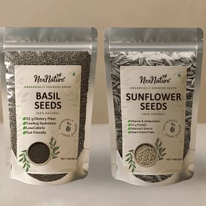 Basil Seeds and Sunflower Seeds Combo