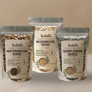 Sunflower Seeds, Muskmelon Seeds and Watermelon Seeds Combo