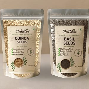 Basil Seeds and Quinoa Seeds Combo