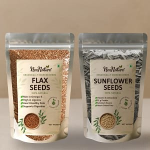 flax seeds and sunflower seeds combo